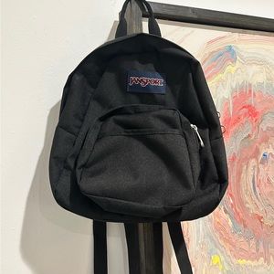 jansport black mini backpack